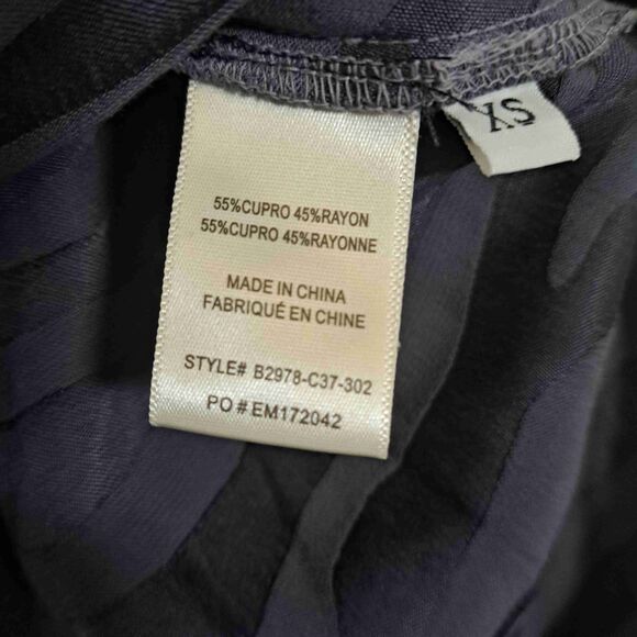 Bella Dahl Zebra Print Button Front Striped Blouse Size XS - Picture 4 of 7